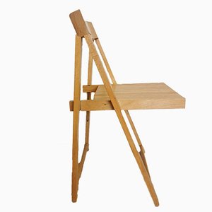 Vintage Foldable Wooden Chair by Aldo Jacober, Former Yugoslavia, 1970s