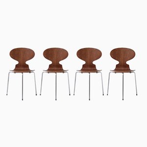 Sedie Ant di Arne Jacobsen per Fritz Hansen, anni '50, set di 4