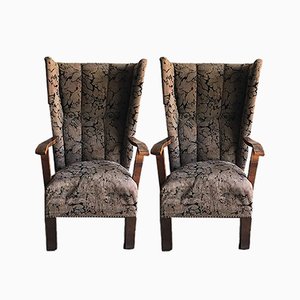 Set mit Vintage Art Deco Sesseln, 1930er