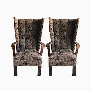 Vintage Art Deco Lounge Chairs, 1930s, Set of 2