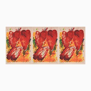Jan Cremer, Three Tulips Nr. II, 1992, Tinta sobre papel