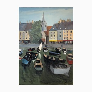 Roland Van Lerberghe, Vieux Port de Honfleur, Normandie, 1952