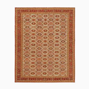 Red Oriental Handmade Wool Oushak Carpet