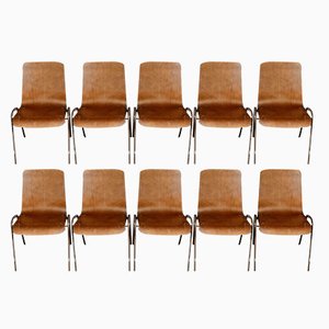 Scandinavian Dining Chairs, 1960s, Set of 10