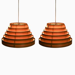 Lampe à Suspension Ellysett Modèle T454 en Pin par Hans-Agne Jakobsson, Suède