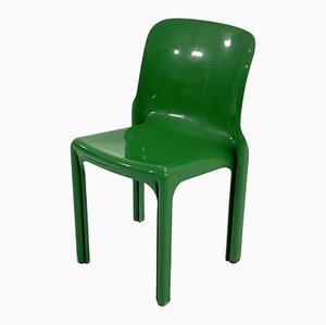 Grüner Selene Stuhl von Vico Magistretti für Artemide, 1970er