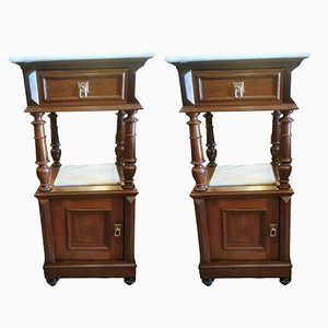 Antique Nightstands, Set of 2