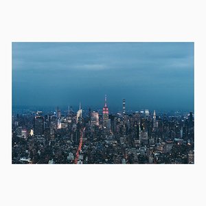 Imágenes de vista aérea, Blue Hour Over Manhattan, Fotografía