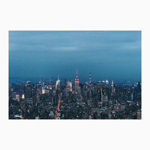 Vue Aérienne Images, Blue Hour Over Manhattan, Photographie