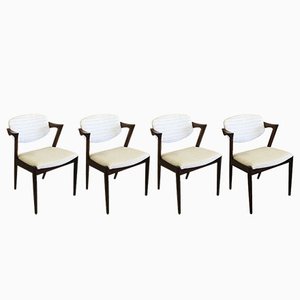 Dining Chairs in Rosewood by Kai Kristiansen for Schou Andersen, Restored with Customizable Reupholstery, 1960s, Set of 4