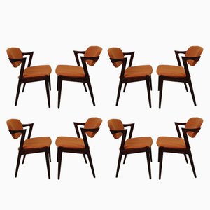 Rosewood Dining Chairs by Kai Kristiansen for Schou Andersen, Customizable Reupholstery, 1960s, Set of 8