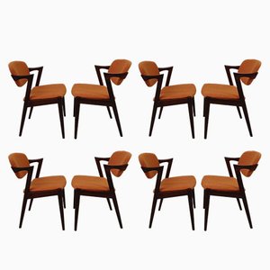 Rosewood Dining Chairs by Kai Kristiansen from Schou Andersen, 1960s, Set of 8