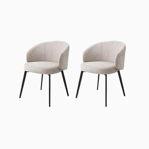 Beige Loy Sisley Dining Chair by Pacific Compagnie Collection, Set of 2