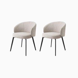 Set of Beige Loy Sisley Dining Chair by Pacific Compagnie Collection