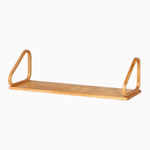 Mid-Century Modern Birch 112B Wall Shelf by Alvar Aalto for Artek, 1950s