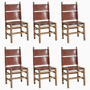 Kentucky Chairs by Carlo Scarpa for Bernini, 1977, Set of 6