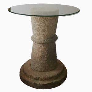 Mesa de jardín vintage de piedra