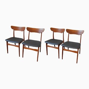 Teak Esszimmerstühle von Scheønning & Elgaard für Randers Furniture Factory, 4er Set
