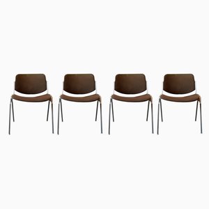 DSC Dining Chairs by Giancarlo Piretti for Castelli / Anonima Castelli, 1960s, Set of 4