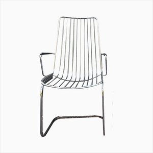 Vintage Stainless Steel and Bakelite Chair