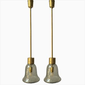 Lámparas de araña de Murano para Seguso, años 60. Juego de 2