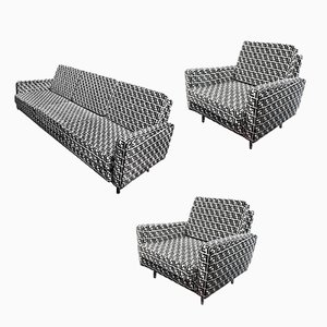 Sofa & Armchairs by George Nelson for Herman Miller, 1950s, Set of 3