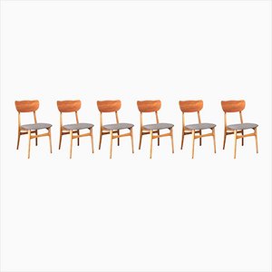 Dänischer Stuhl aus Eiche & Teak, 6er Set