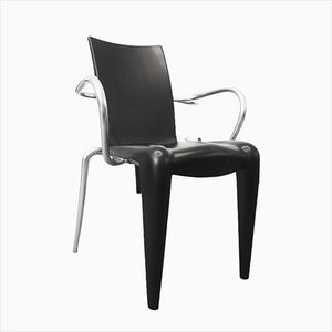 Chaise Postmoderne Noire par Philippe Starck pour Vitra