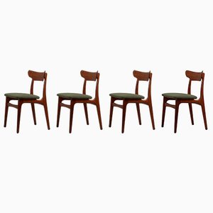 Danish Teak Dining Chairs by Schiønning & Elgaard for Randers Møbelfabrik, Set of 4