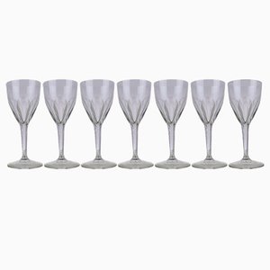 Crystal Glasses from Saint Louis, Set of 7