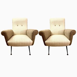 Fauteuils attribués à Gigi Radice pour Minotti, Italie, 1950s, Set de 2