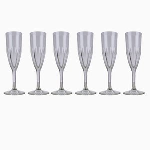 Crystal Flutes from Saint Louis, Set of 6