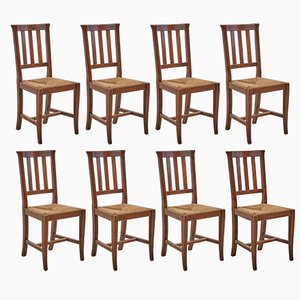 Ladderback Chairs, Set of 8