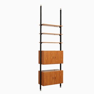 Vintage Bookcase in Laminate and Metal, Italy, 1970s