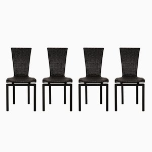 Schwarze Jimmy Stühle aus Holz von Bacher, 4er Set