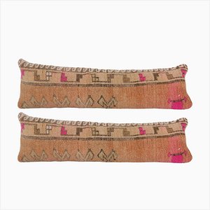 Long Oushak Rug Cushion Covers, Set of 2