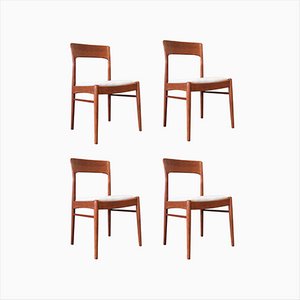 Vintage Dining Chairs by Henning Kjaernulf for Korup Stolfabrik, Set of 4