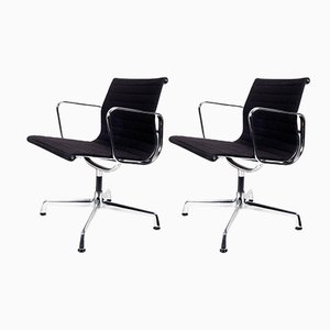 Black Model EA108 Dining Chairs by Charles & Ray Eames for Vitra, Set of 2