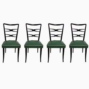 Mid-Century Dining Chairs by Melchiorre Bega, 1950s, Set of 4