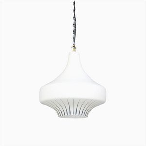 Mid-Century Opaline Pendant Light, 1950s