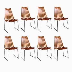 Scandinavian Teak Dining Chairs by Hans Brattrud for Hove Møbler, 1970s, Set of 8