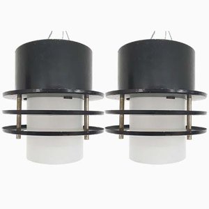 Minimalistic Ceiling Lights, the Netherlands 1960s, Set of 2