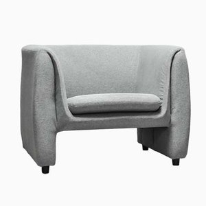 Fauteuil Snake en Tissu Gris