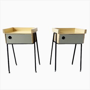 Kramer 56 Nightstands and Sidetable by Rob Parry for Dico, Netherlands, 1950s, Set of 2