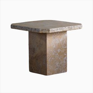 Italian Modern Granite Side Table, 1980s