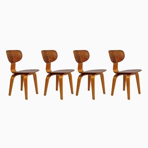 Model Sb02 Chairs by Cees Braakman for Pastoe, Set of 4