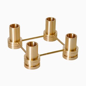 Brass Candle Holder by Ox Denmarq, Set of 4