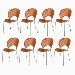 Teak Trinidad Dining Chairs by Nanna Ditzel for Fredericia, 1990s, Set of 8