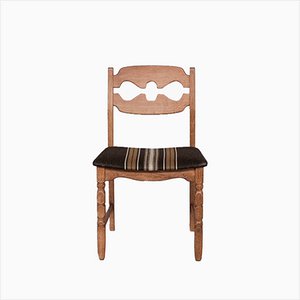 Oak Danish Razor Dining Chairs by Henning Kjærnulf