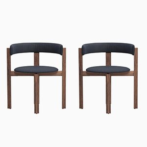 Principal Dining Wood Chairs by Bodil Kjær, Set of 2